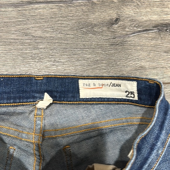 • Rag & Bone • Low Rise Skinny Jeans Preston Medium Blue 25 Women’s Stretch - Picture 3 of 6
